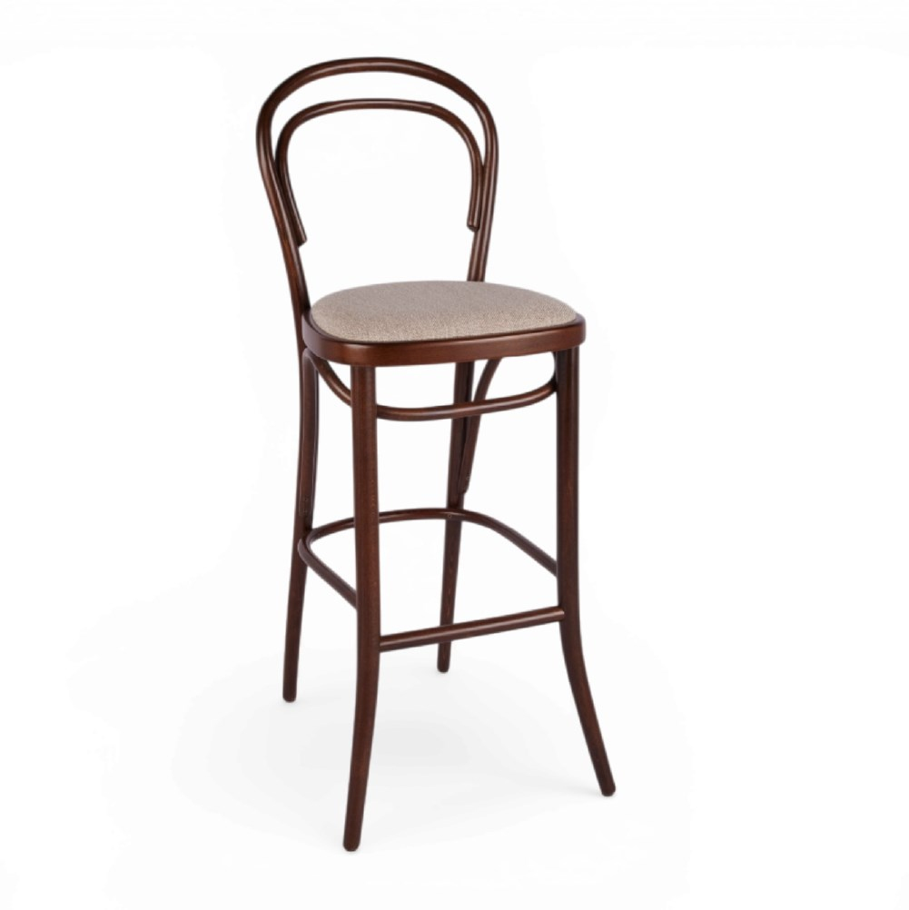 Olivia Minderli Ahşap Thonet Bar Sandalyesi