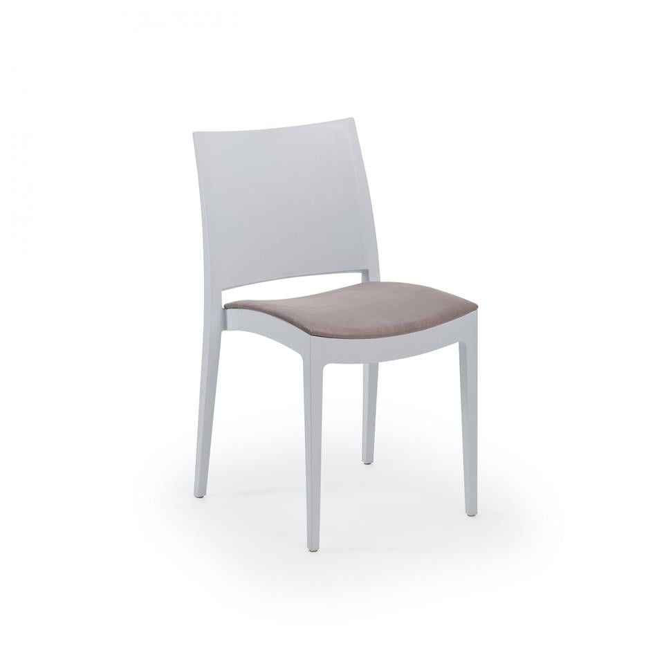 Specto Pad Döşemeli Polipropilen Sandalye - Bahçe, Balkon, Kafe, Restoran İçin