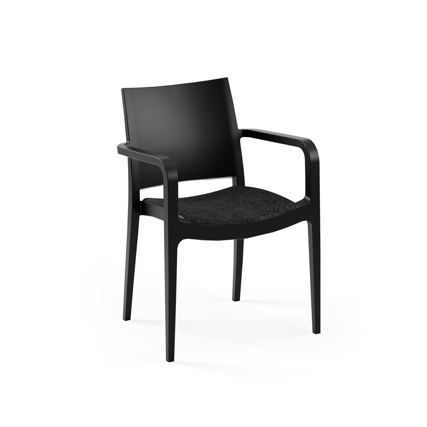 Specto-XL Pad Döşemeli Polipropilen Sandalye - Bahçe, Balkon, Kafe, Restoran İçin
