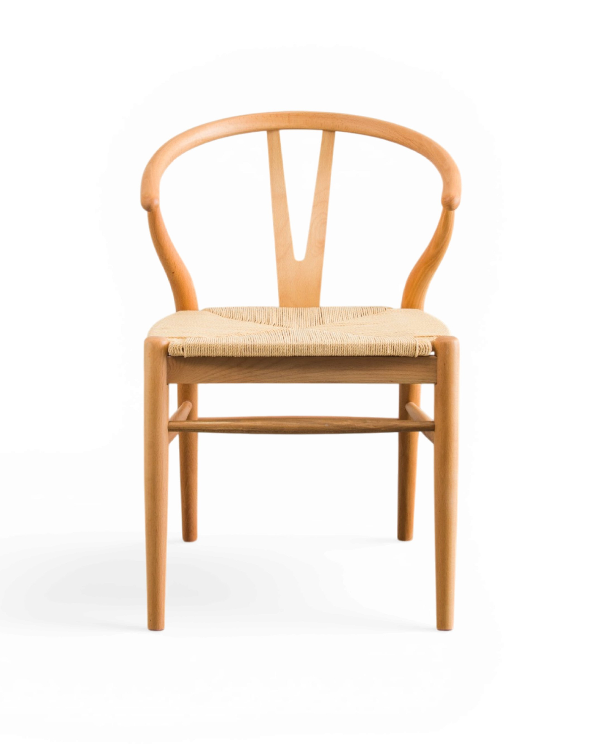 Wishbone İp Hasır Sandalye - Naturel