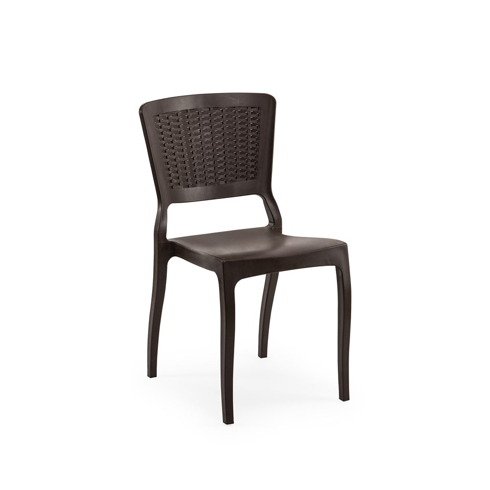 4 ADET ANTRO RATTAN DETAYLI BAHÇE, BALKON SANDALYESİ