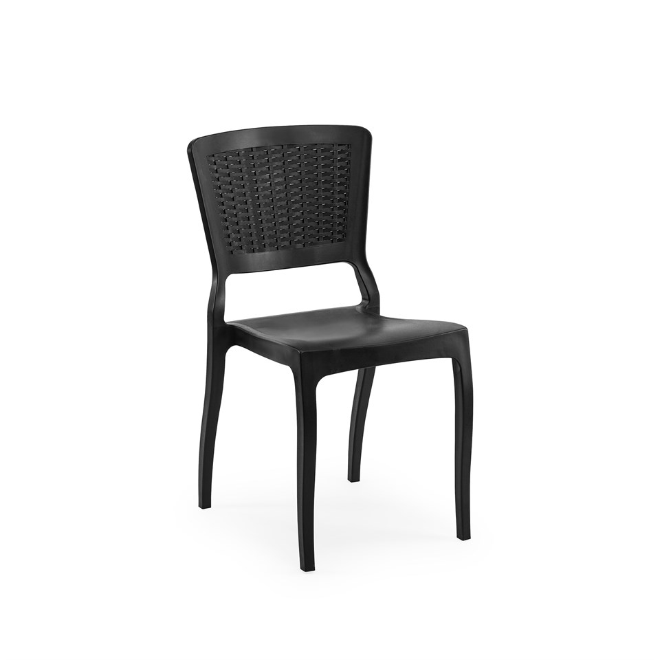 4 ADET ANTRO RATTAN DETAYLI BAHÇE, BALKON SANDALYESİ