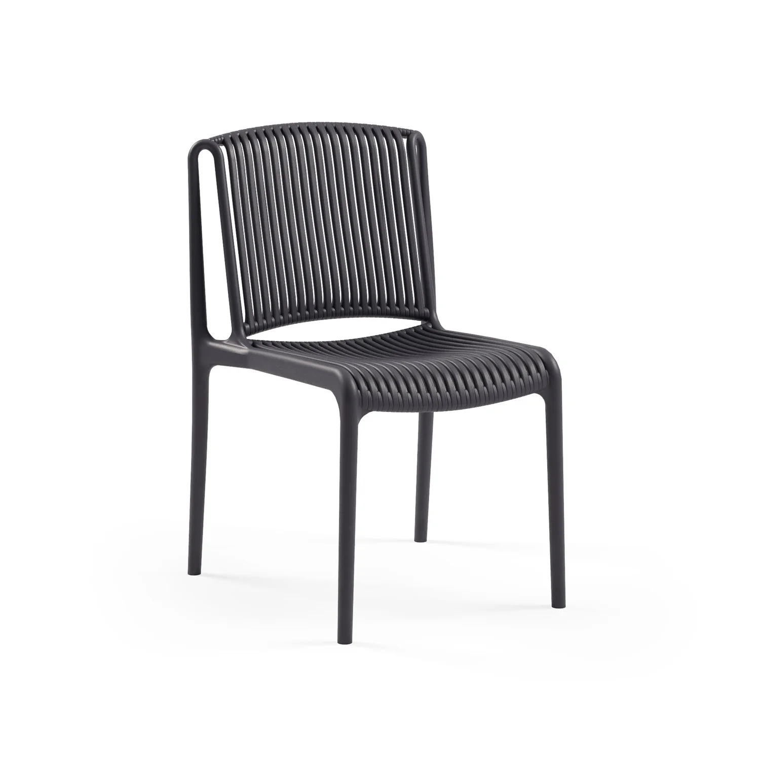 Kastra Bahçe Balkon Takımı (Moon Katlanır Masa Ø60 cm + Nes Sandalye) 