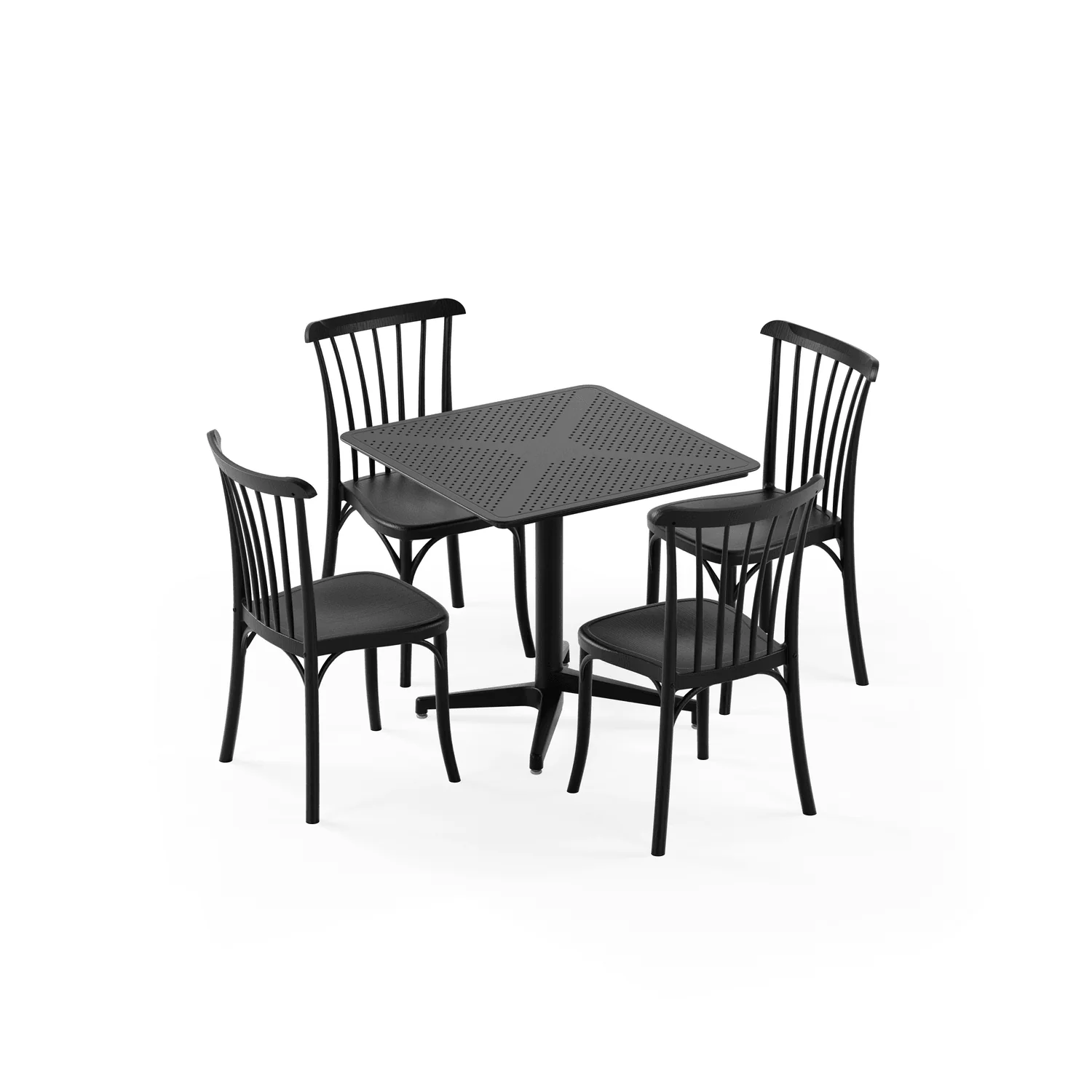 Kastra Balkon Takımı (Moon Katlanır Masa 80X80 cm + Gozo Sandalye) 