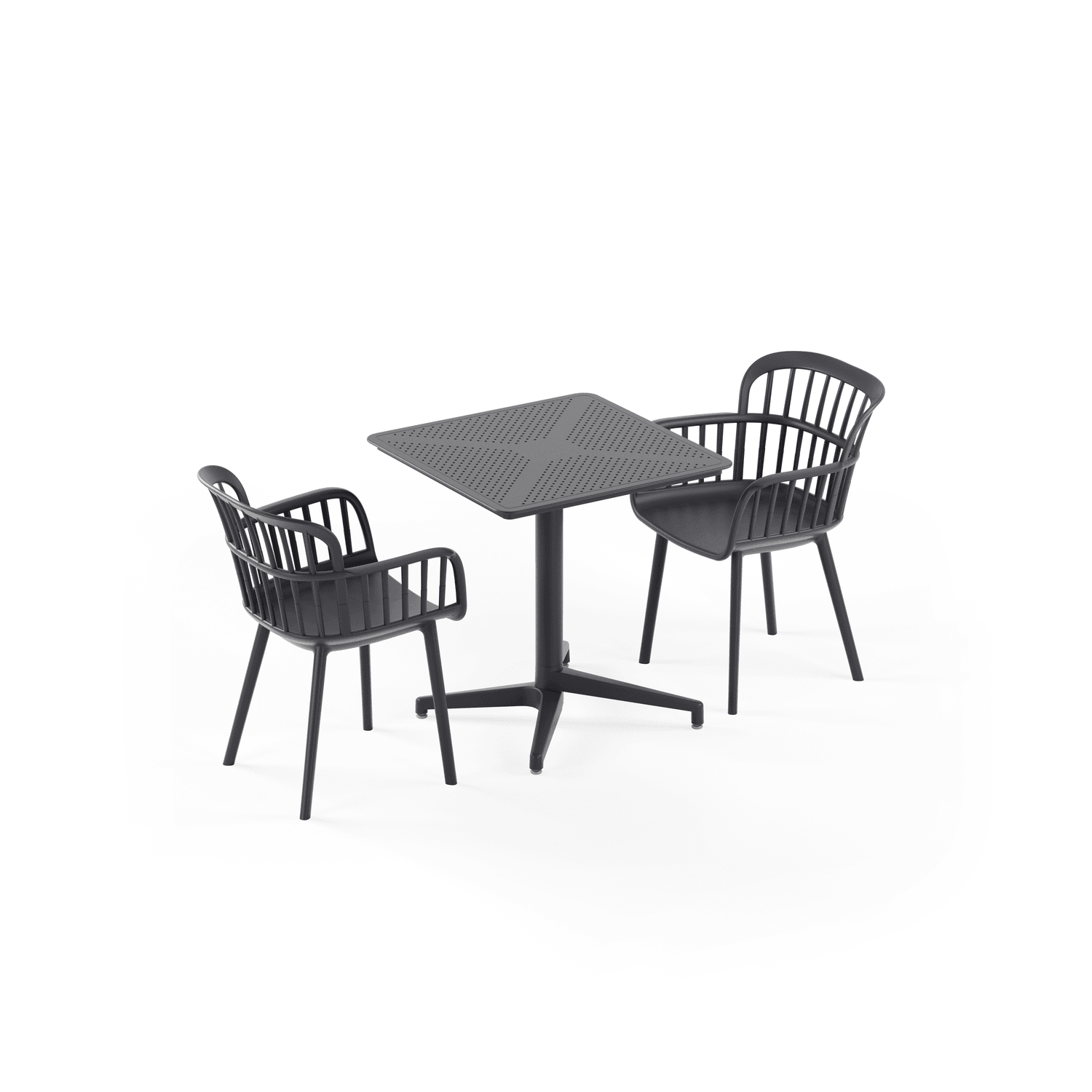 Kastra Balkon Takımı (Moon Katlanır Masa 70X70 cm + Eva-P Sandalye) 