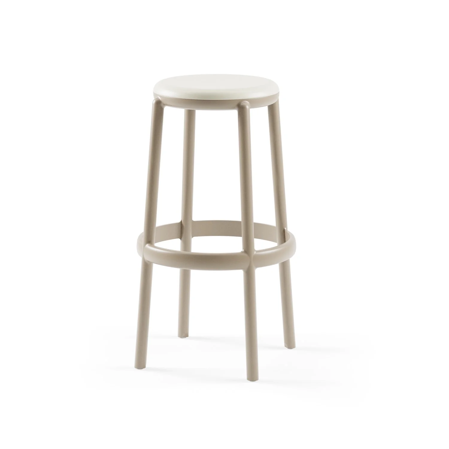 Kastra Bar Masa Takımı (Moon Katlanır Bar Masası Ø60 cm + Duo Bar Taburesi 75 cm) 