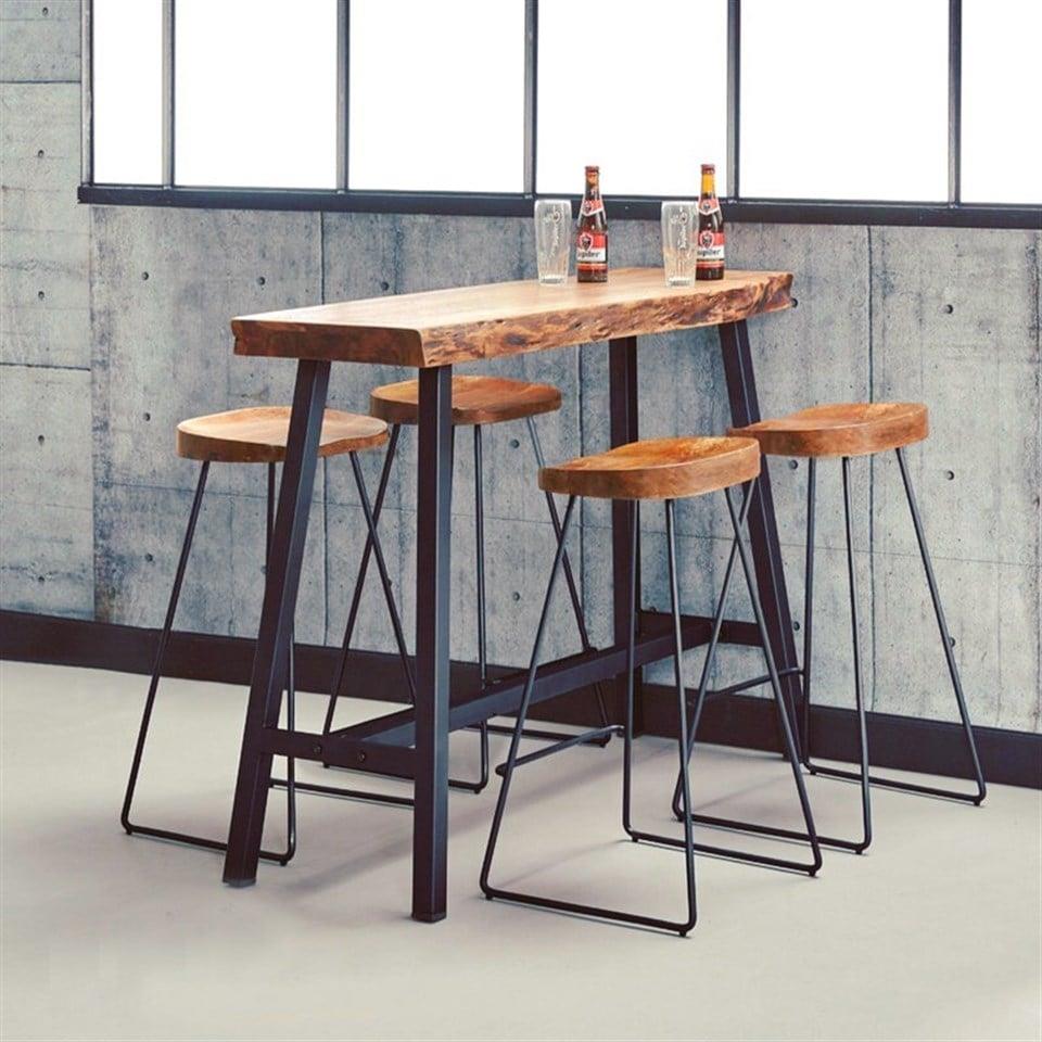 Kastra Eny Ahşap Bar Masası 