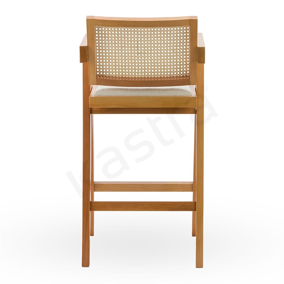 Kastra Jeanneret Ahşap Bar Sandalye 