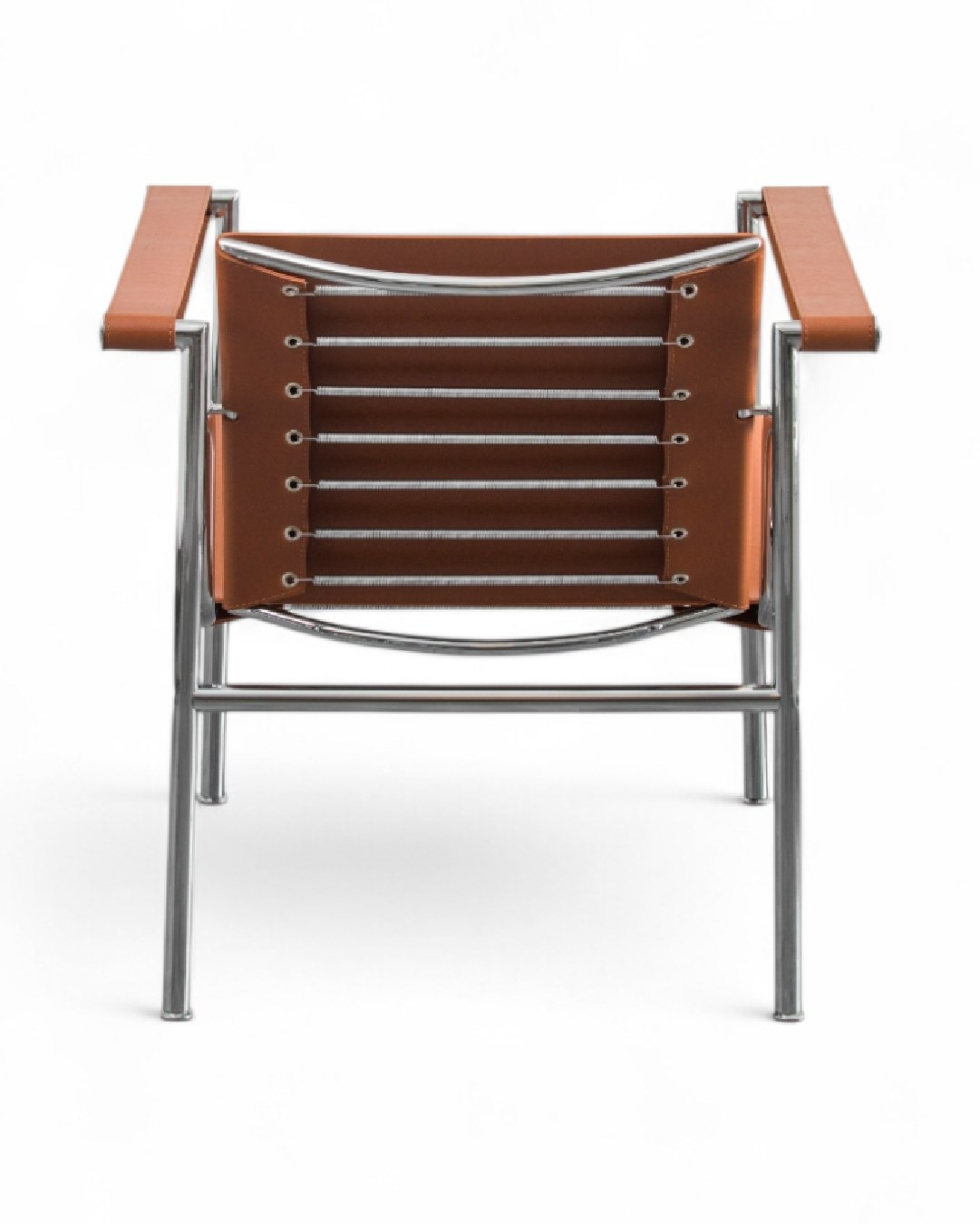 Kastra Le Corbusier Deri Döşeme Metal Sandalye 