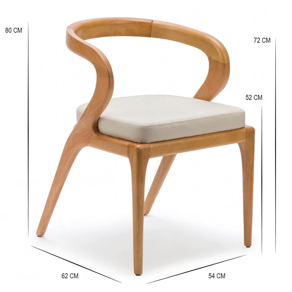 Kastra Moon Ahşap Sandalye 