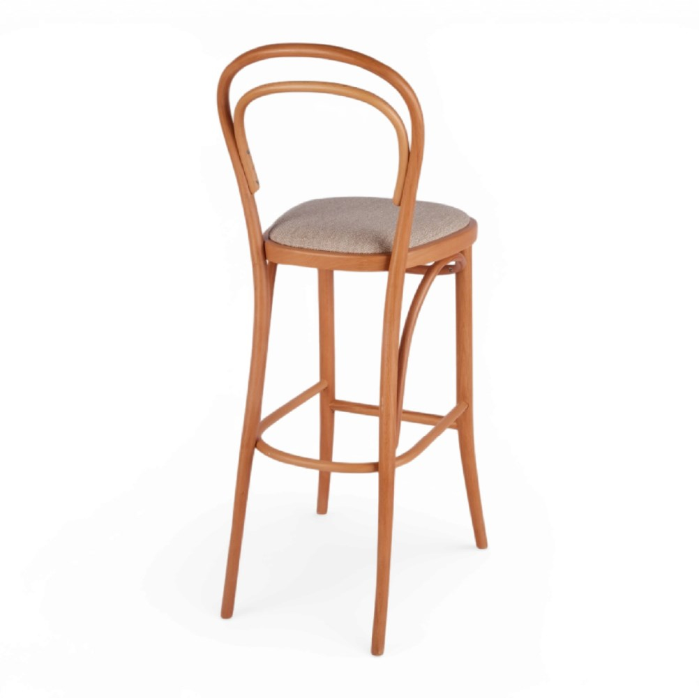 Kastra Olivia Minderli Ahşap Thonet Bar Sandalyesi 