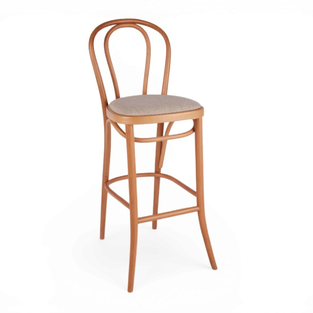 Kastra Sofya Minderli Thonet Bar Sandalyesi 