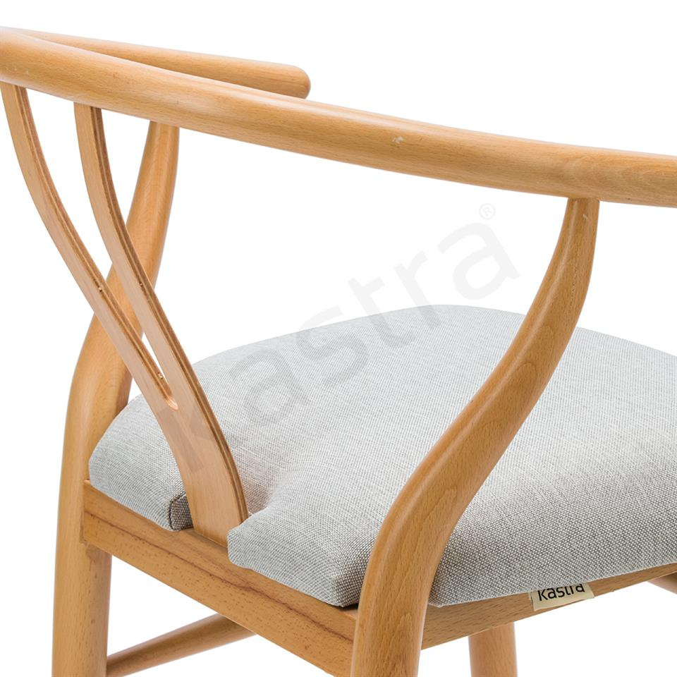 Kastra Wishbone Bar Sandalyesi Kumaşlı 