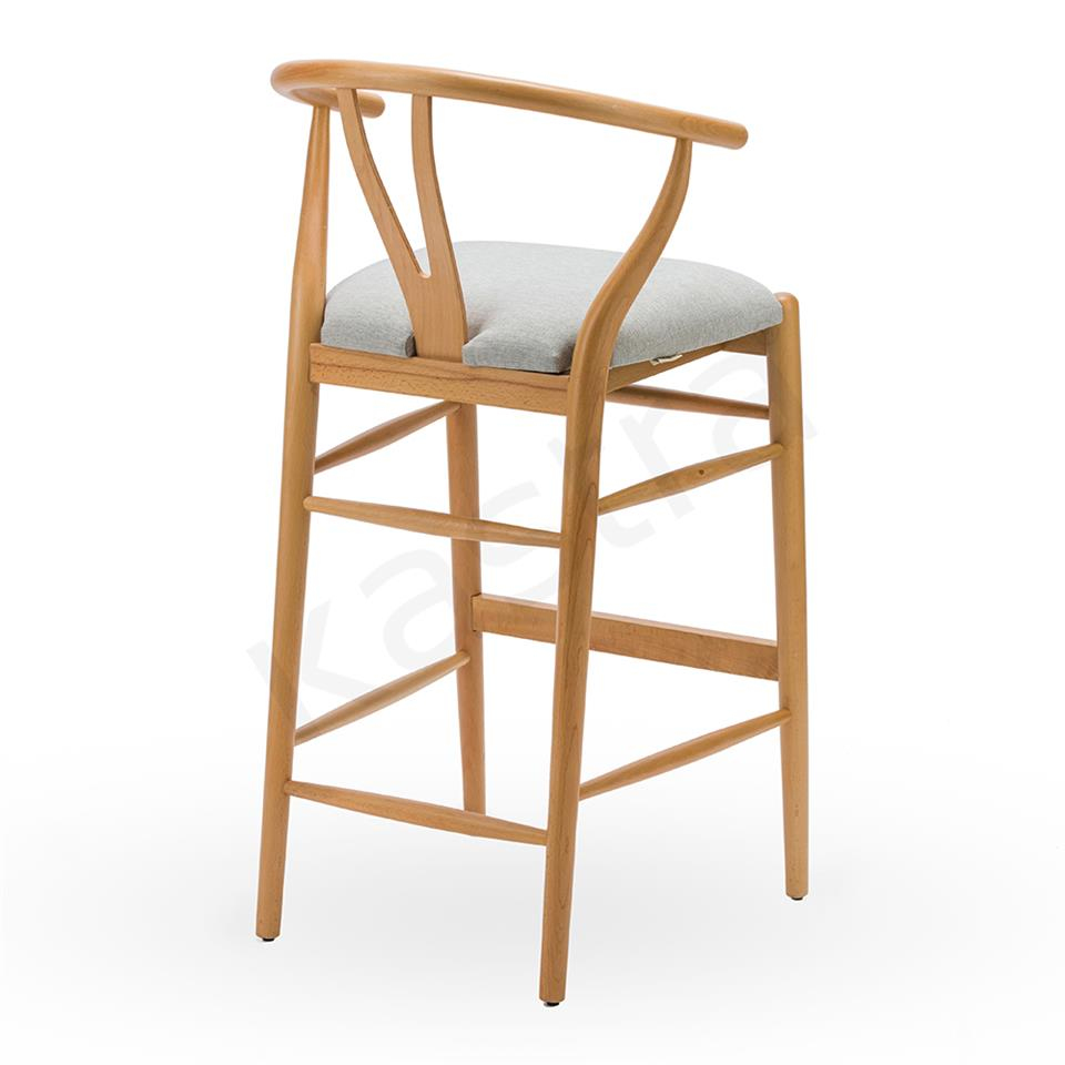 Kastra Wishbone Bar Sandalyesi Kumaşlı 