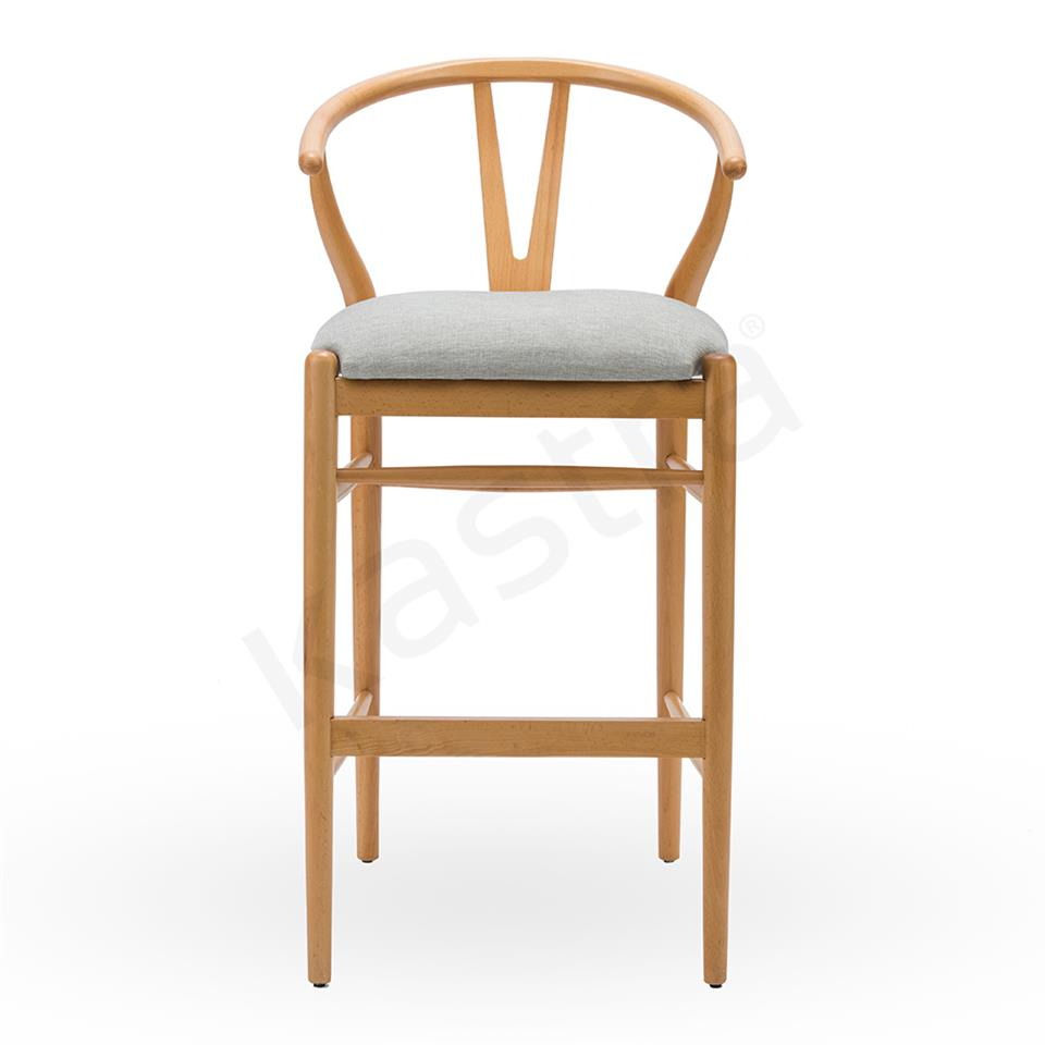 Kastra Wishbone Bar Sandalyesi Kumaşlı 