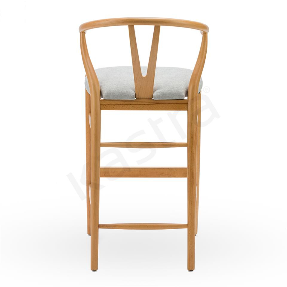 Kastra Wishbone Bar Sandalyesi Kumaşlı 