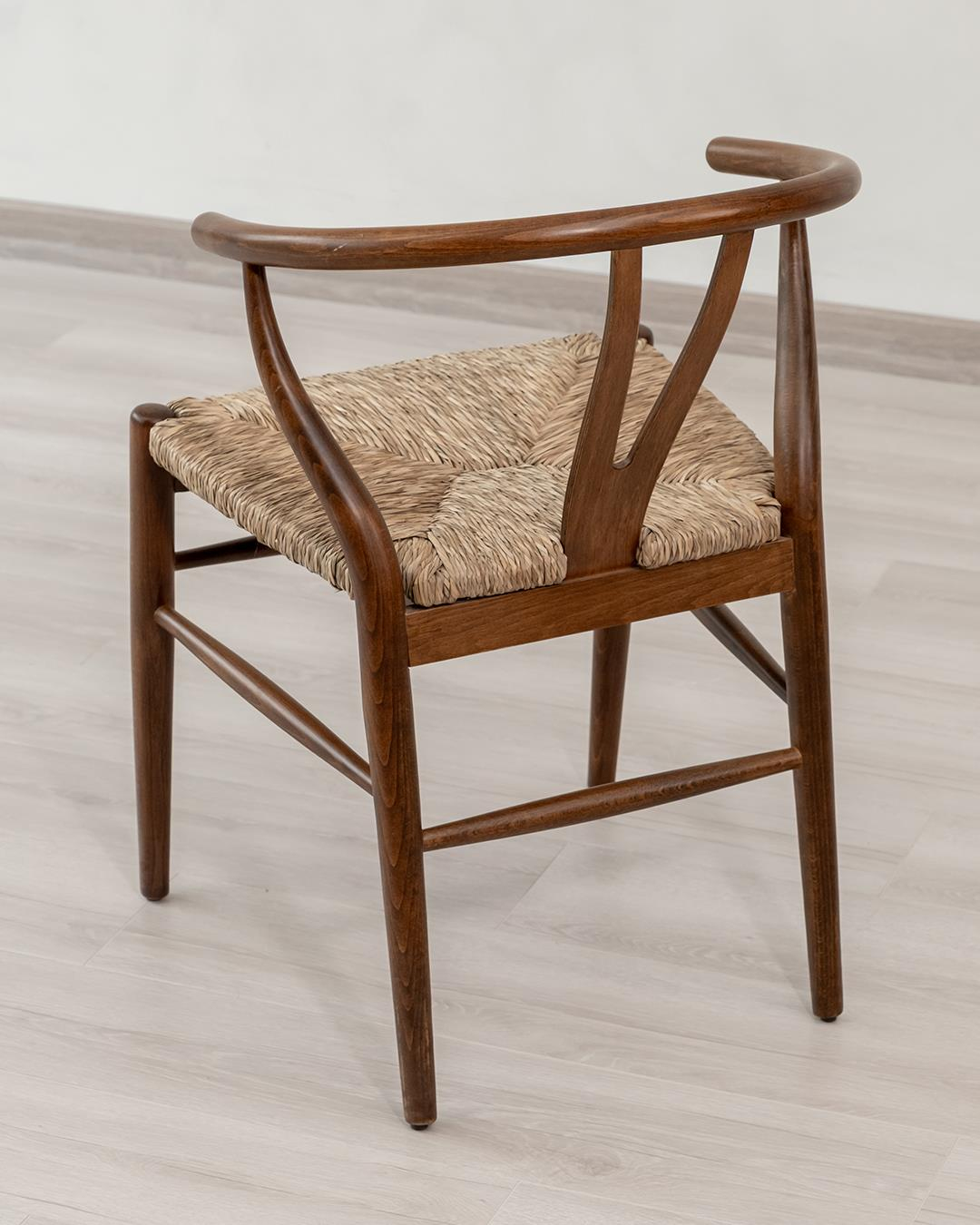 Kastra Wishbone Hasırlı Sandalye - Ceviz 