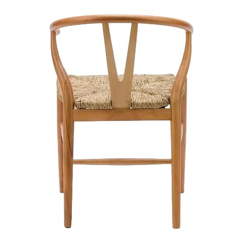 Kastra Wishbone Hasırlı Sandalye - Naturel 