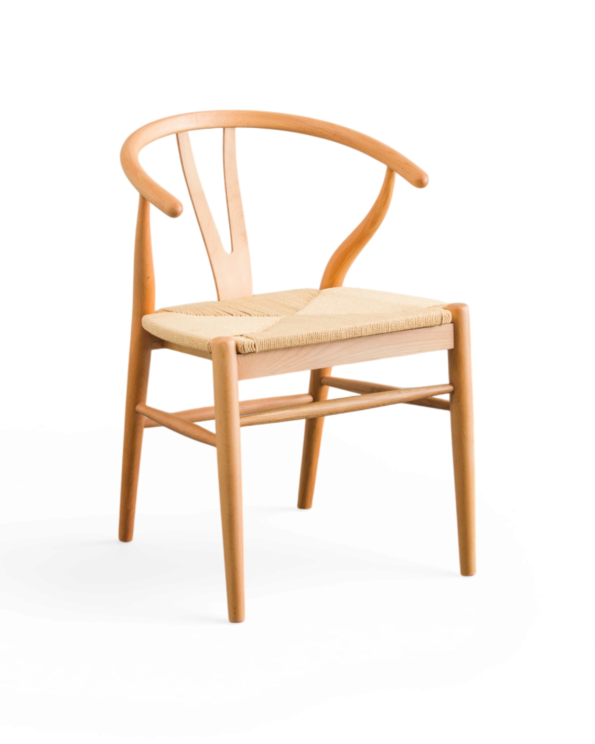 Kastra Wishbone İp Hasır Sandalye - Naturel 
