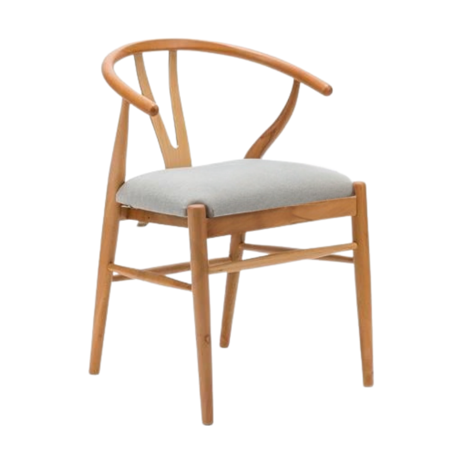 Kastra Wishbone Minderli Sandalye - Naturel 