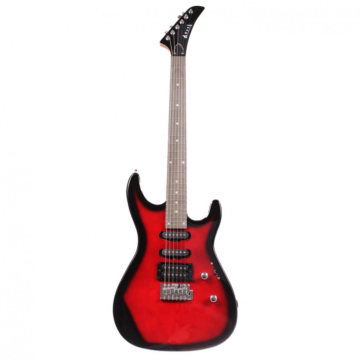 Angel AEG09-RD Transparent Wine Red Burst Elektro Gitar