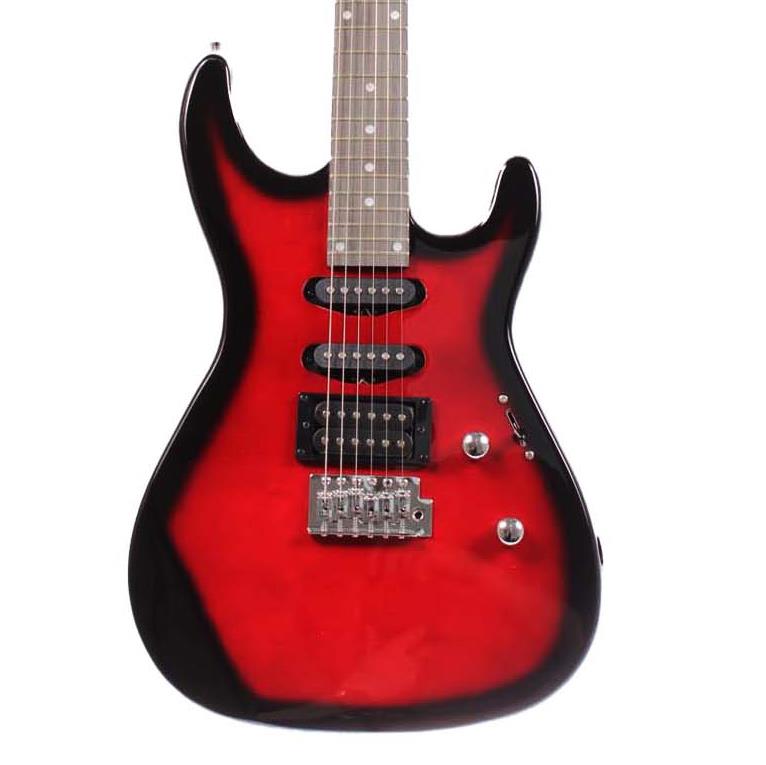 Angel AEG09-RD Transparent Wine Red Burst Elektro Gitar