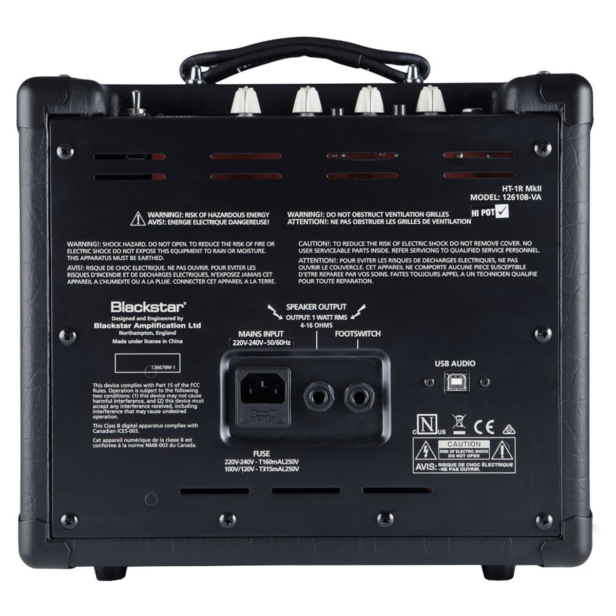 Blackstar HT1R MKII 8 Inch 1-Watt Tube Combo Amfi