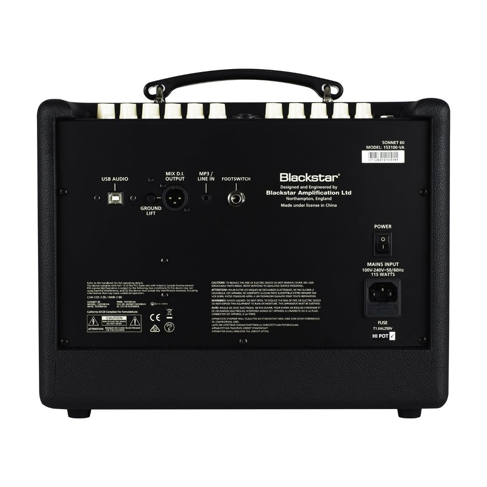 Blackstar Sonnet 60 6.5'' 60 Watt Akustik Combo Amfi (Siyah)