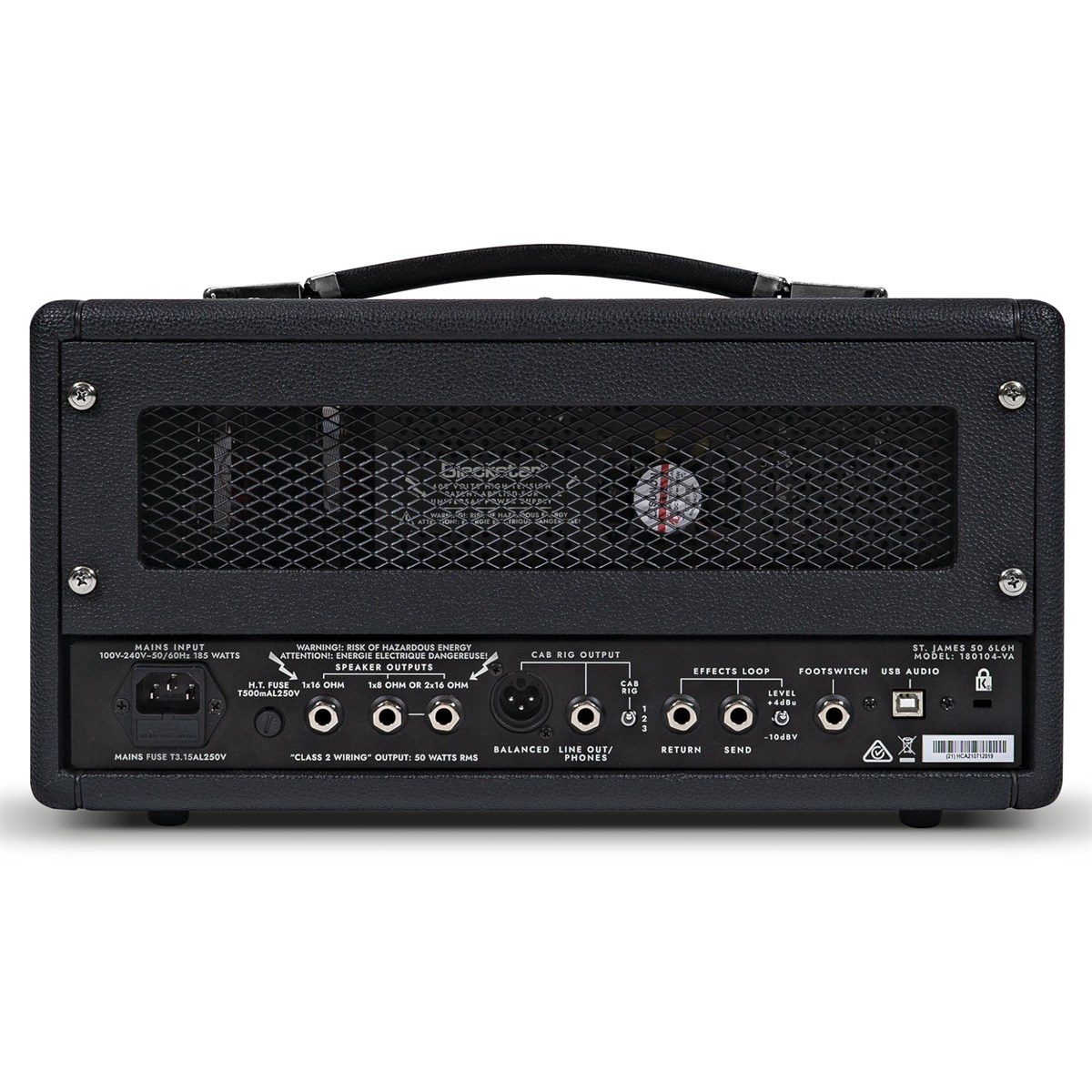 Blackstar St. James 50-watt Tube Head 6L6 Tube Kafa Amfi (Siyah)