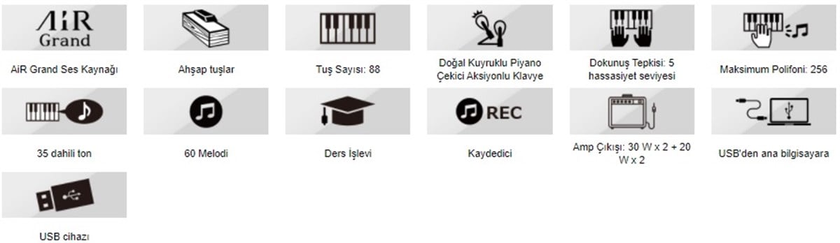 Casio GP-510BP CELVIANO Grand Hybrid Dijital Piyano (Siyah)