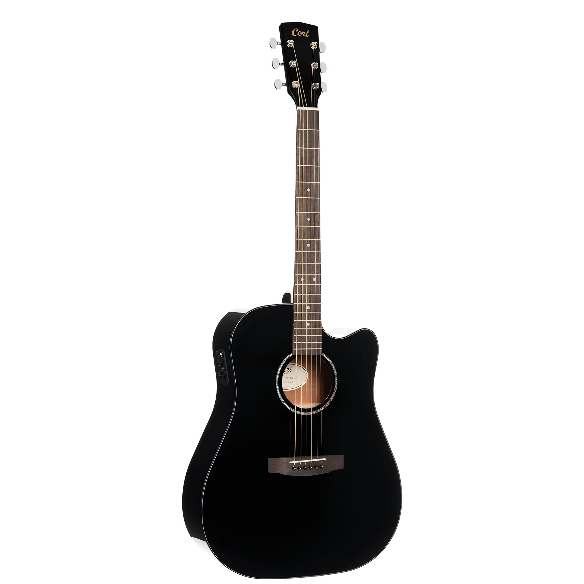 Cort Earth60 Black Gloss Akustik Gitar