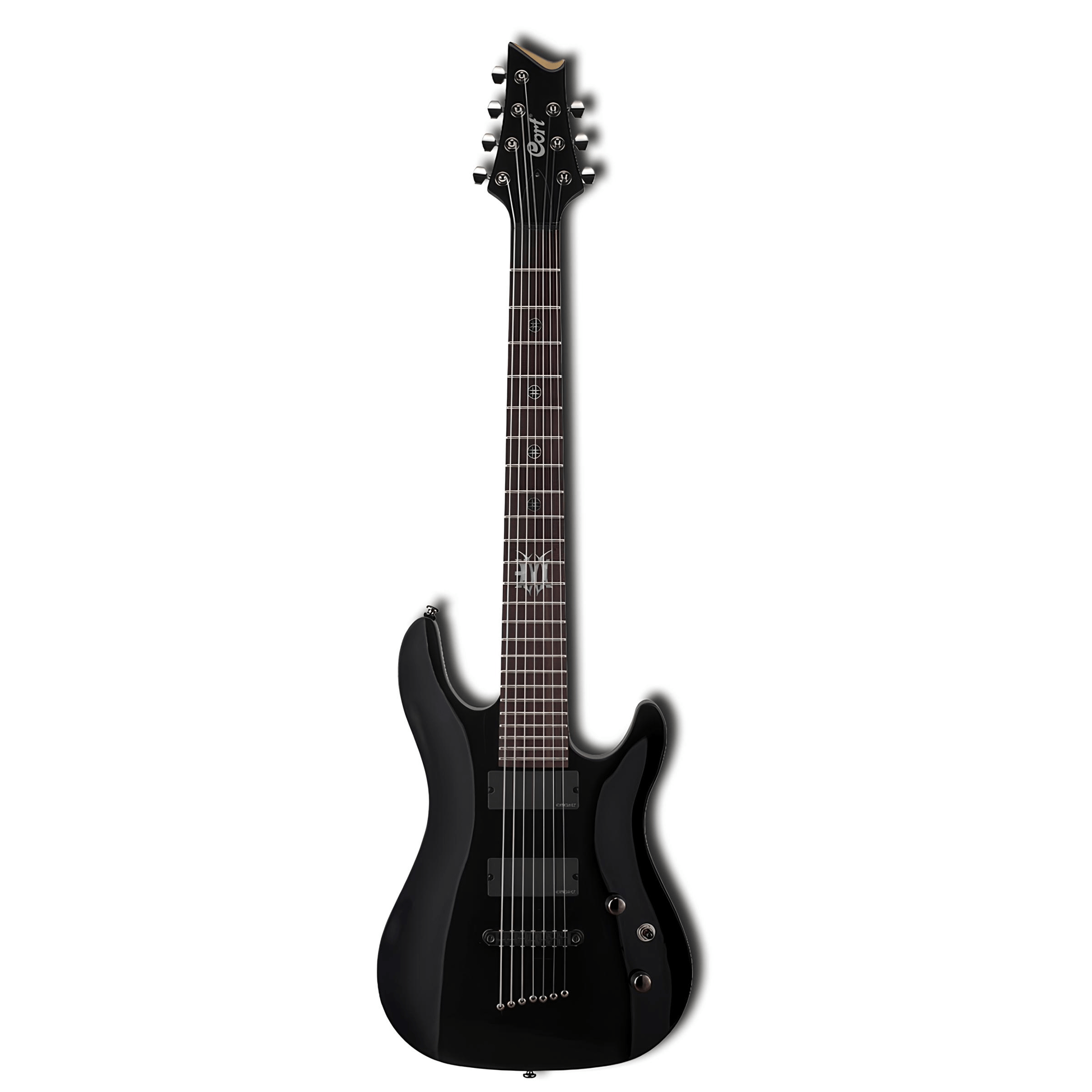 Cort EVLK57BBK 7 Telli Elektro Gitar Siyah Emg Manyetik