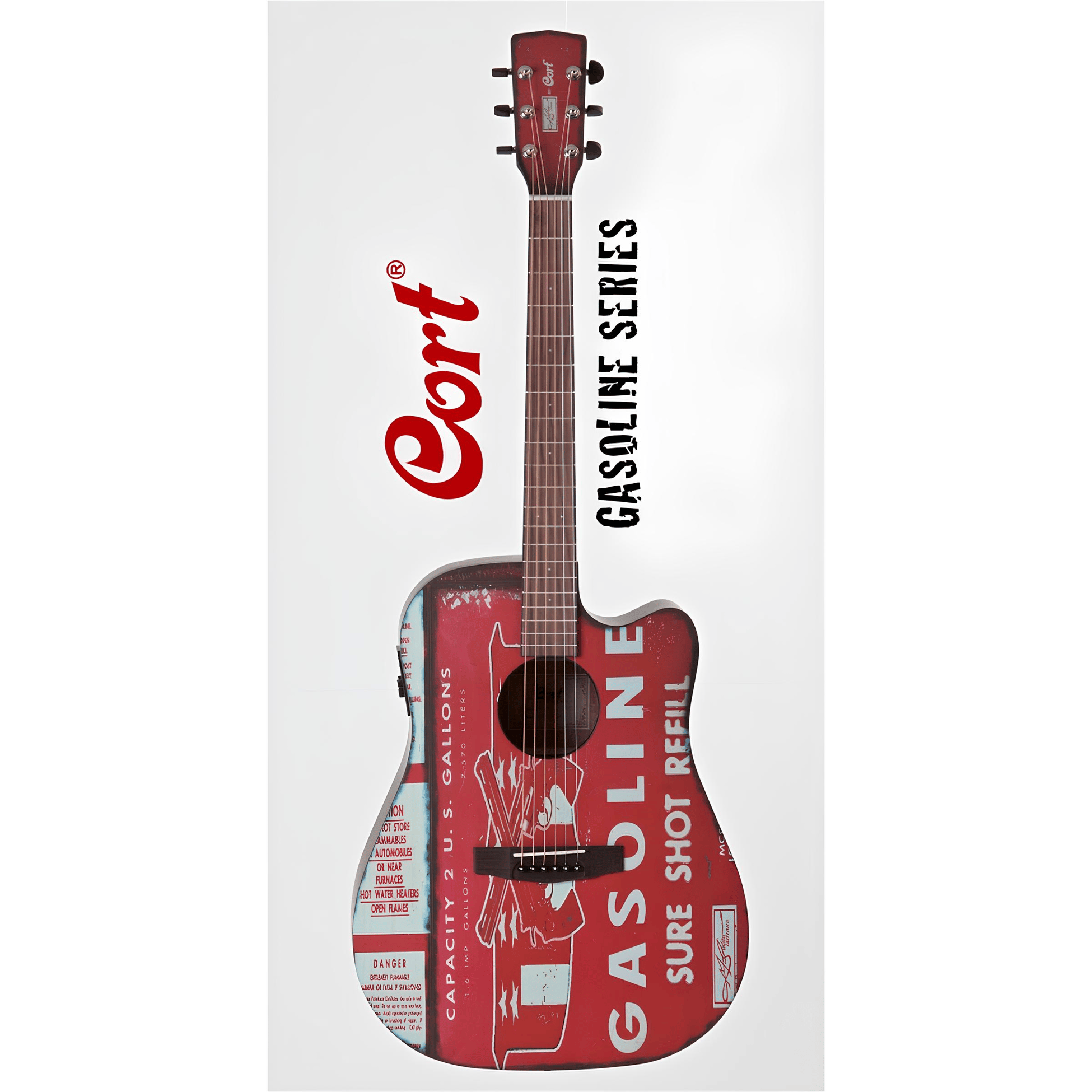 CORT GASOLINE2BKS ELEKTRO AKUSTİK GİTAR