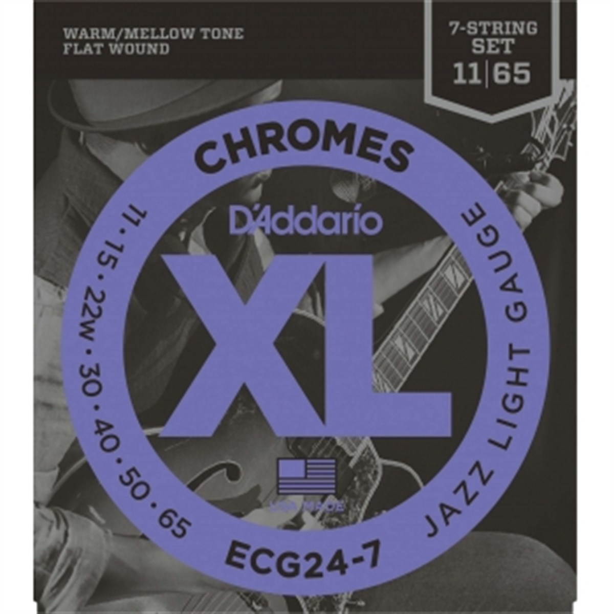 DADDARIO ECG24-7 ELEKTRO GİTAR TEL SETİ 11-65