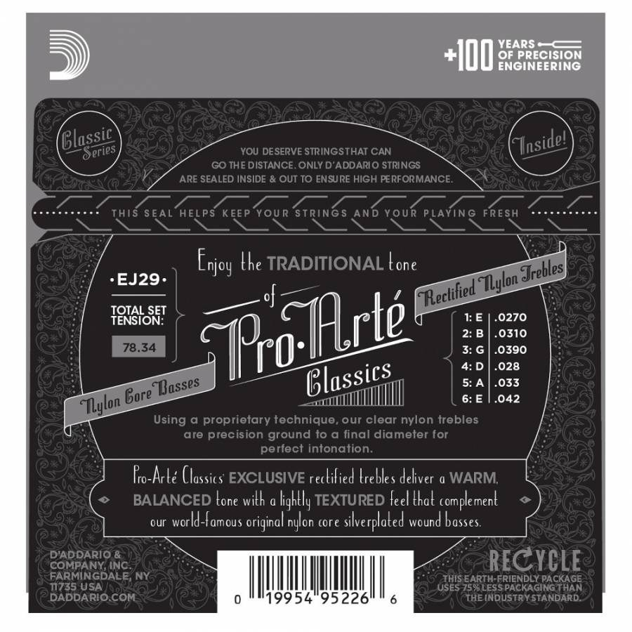 DADDARIO EJ45FF KLASİK GİTAR TEL SETİ NORMAL TANSİYON