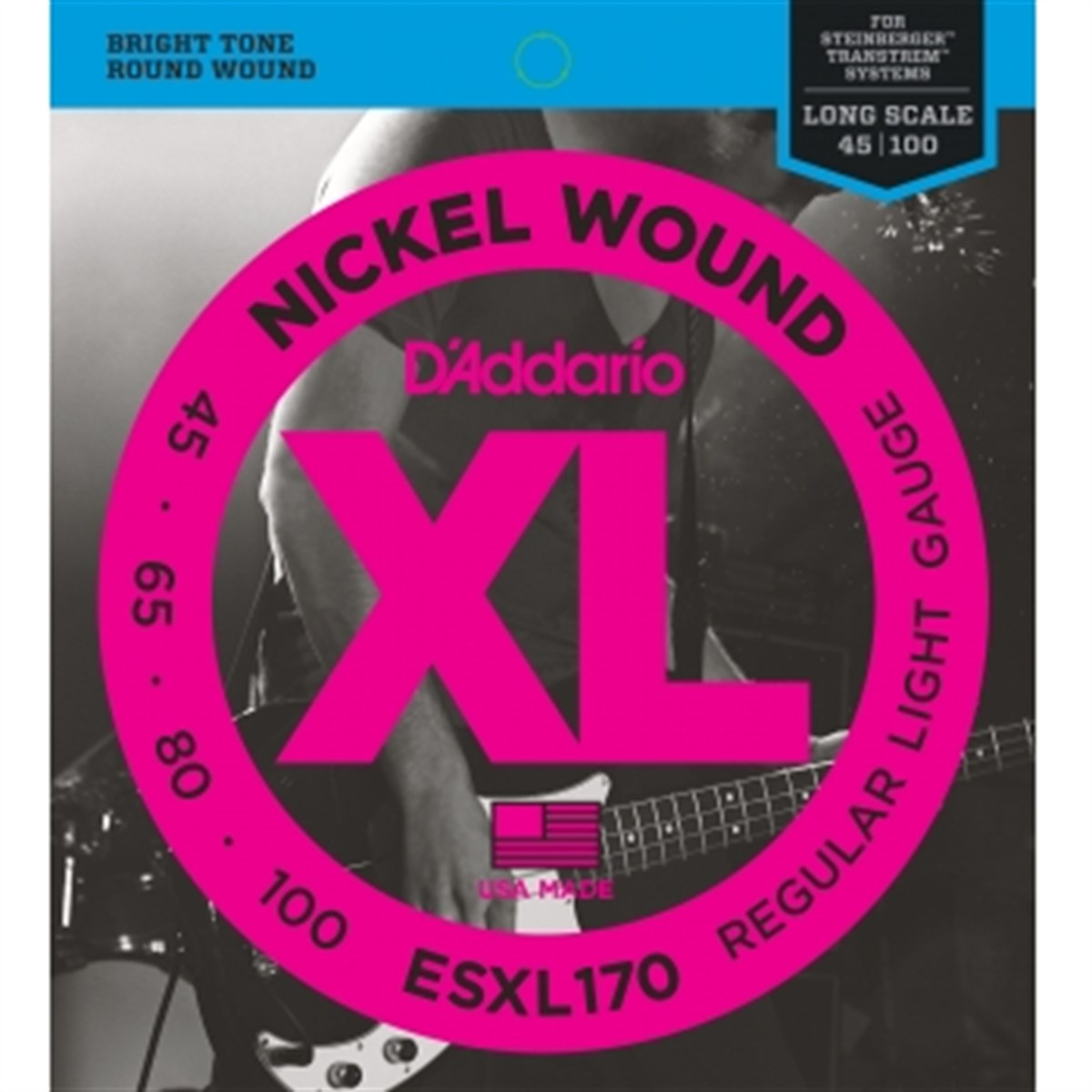 DADDARIO ESXL170 BAS GİTAR TEL SETİ 45-100