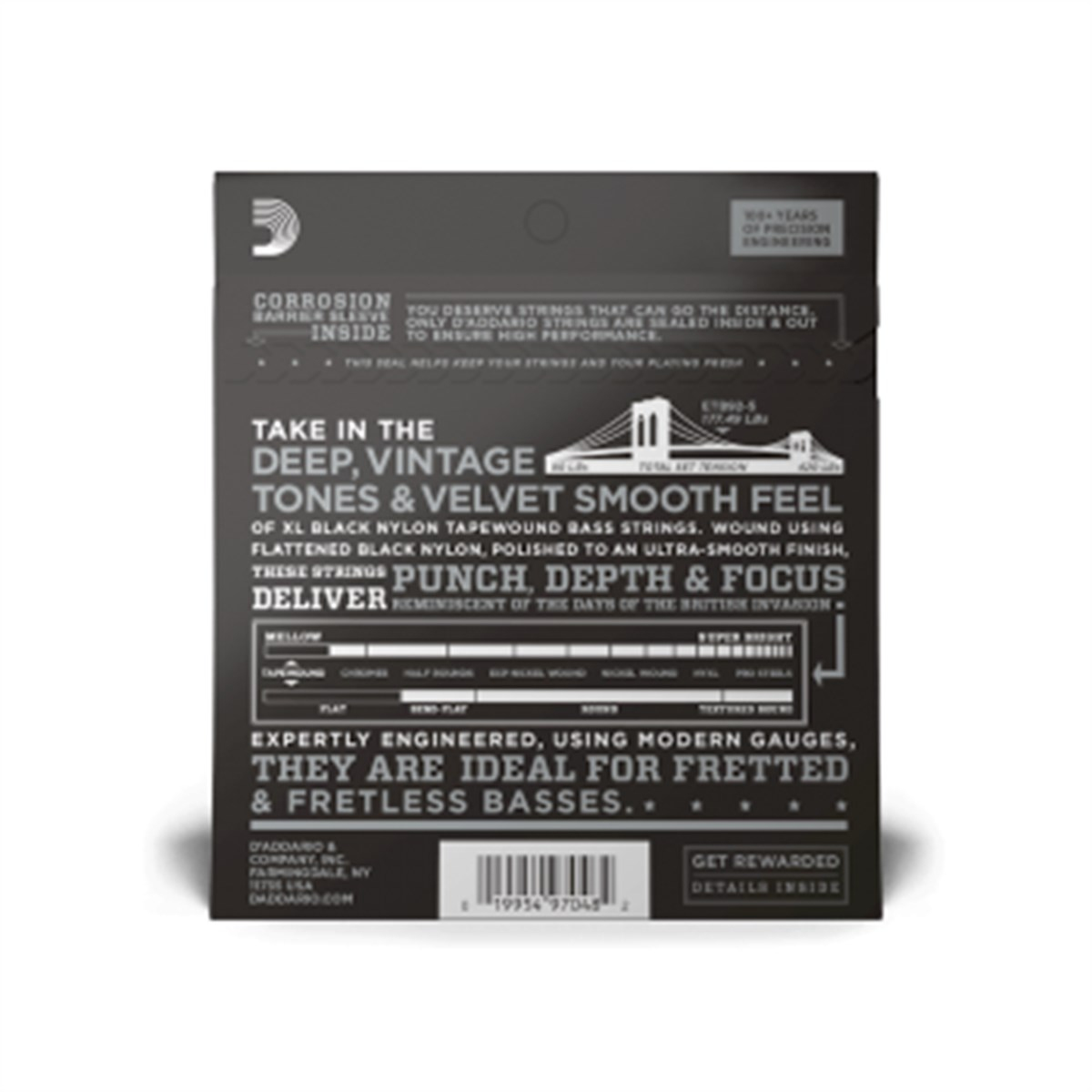 DADDARIO ETB92-5 BAS GİTAR TEL SETİ 50-135