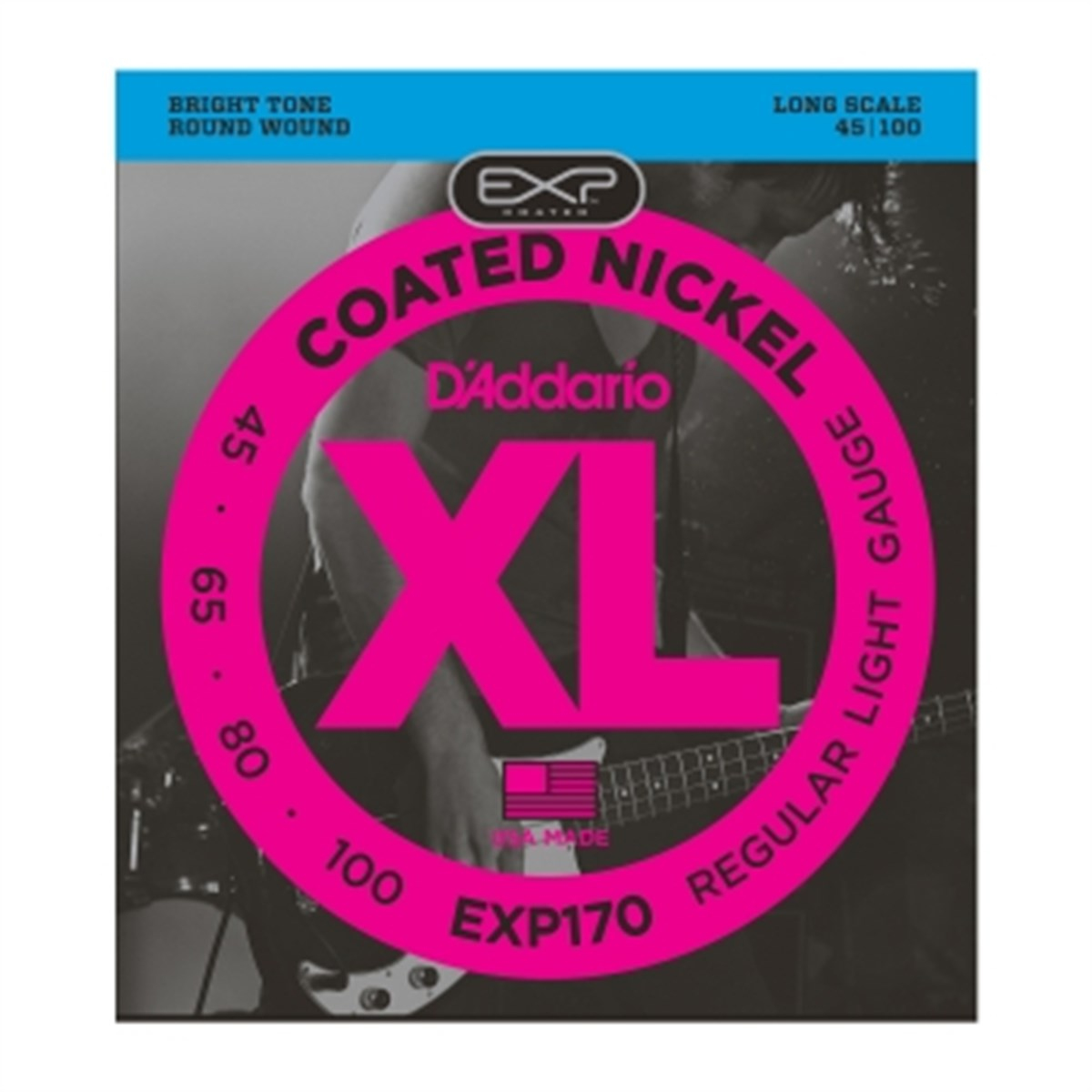 DADDARIO EXP170 BAS GİTAR TEL SETİ 45-100