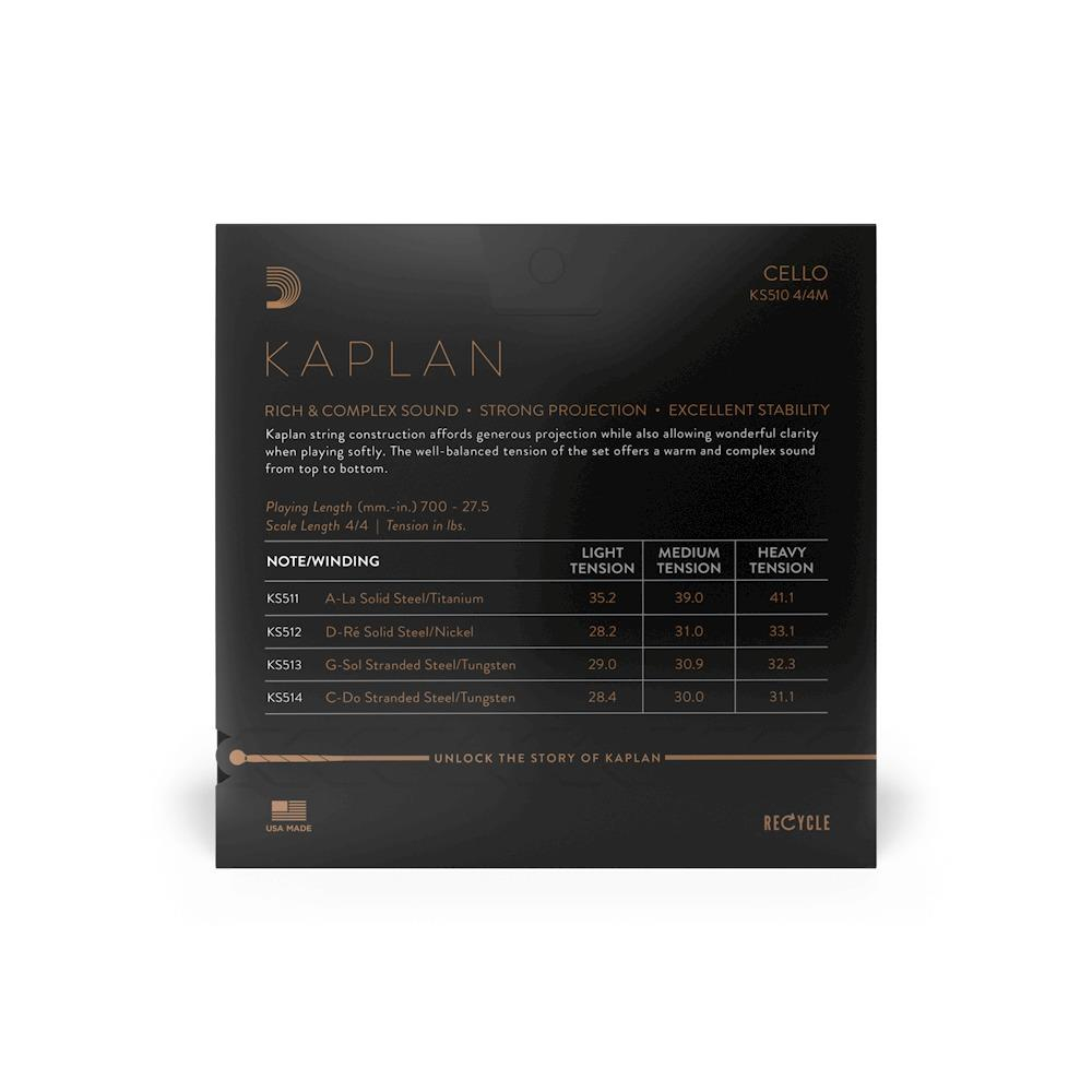 D'Addario KS510 4/4M Kaplan Çello Teli