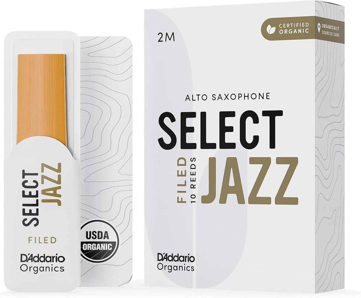 D'Addario Woodwinds Organic Select Jazz Alto Saksafon Kamışı No:2 Medium