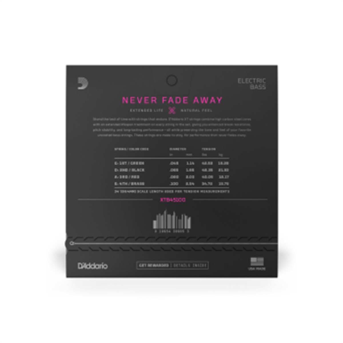 DADDARIO XTB45100 BAS GİTAR TEL SETİ 45-100