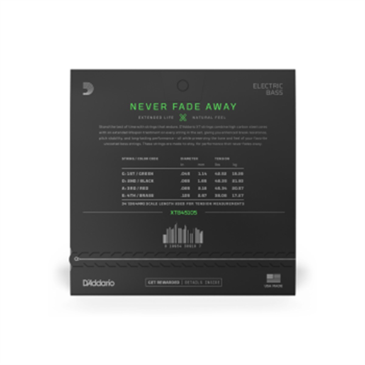 DADDARIO XTB45105 BAS GİTAR TEL SETİ 45-105