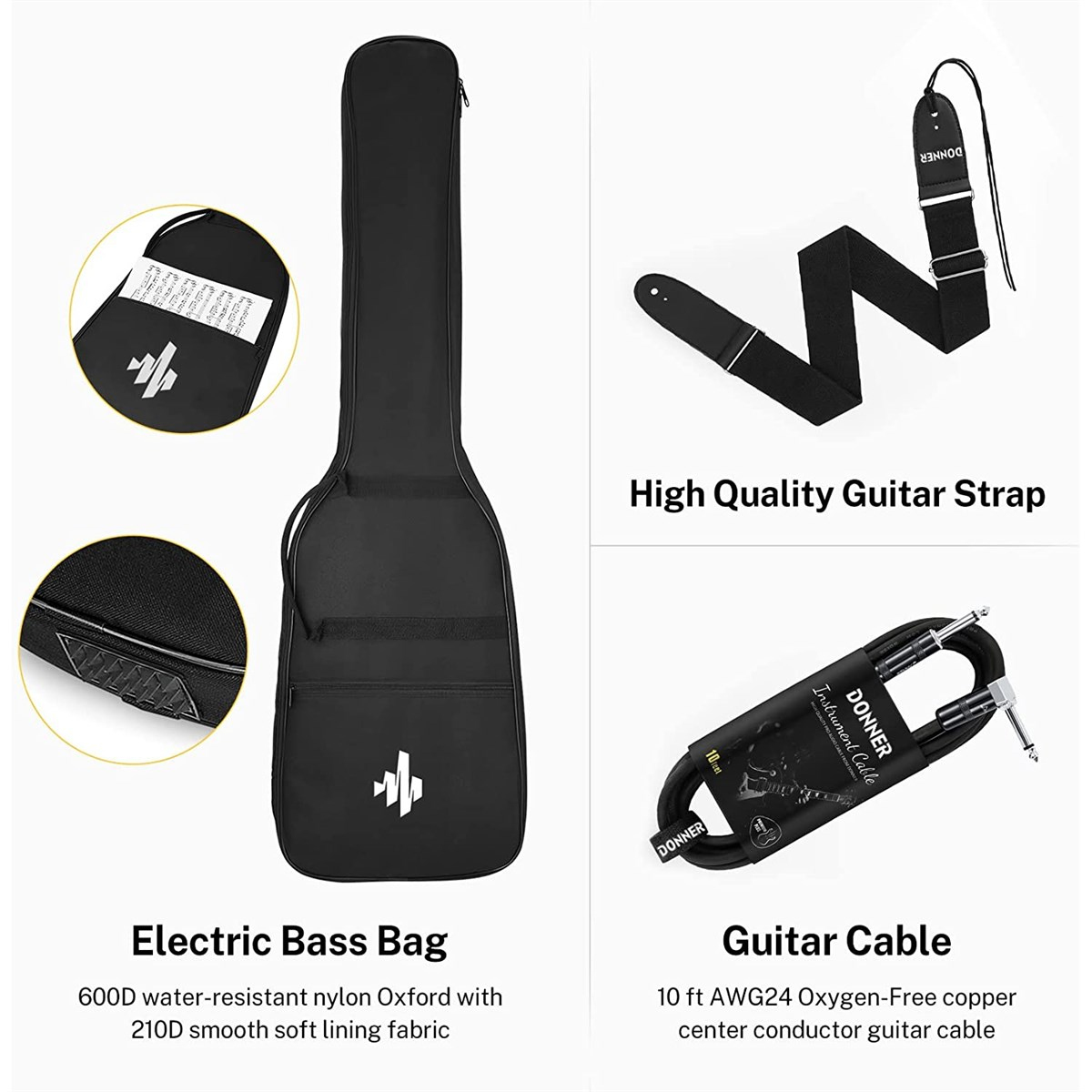 Donner Dpb-510S Bas Gitar Paketi