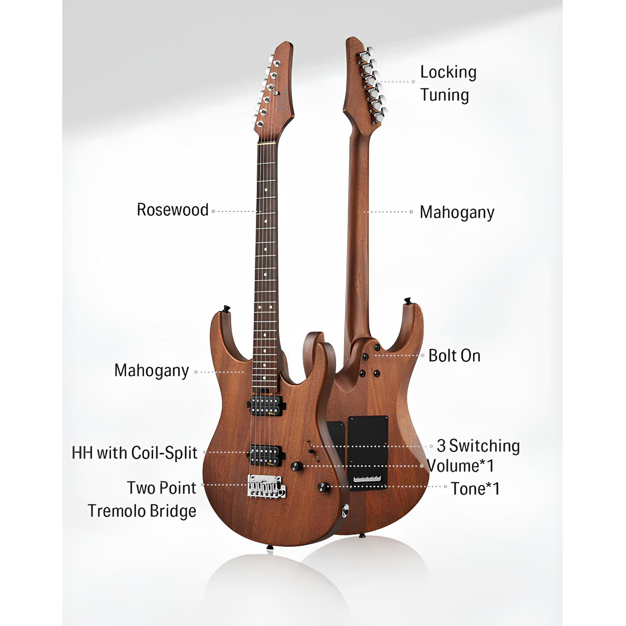 Donner DST-700 Elektro Gitar (Natural)