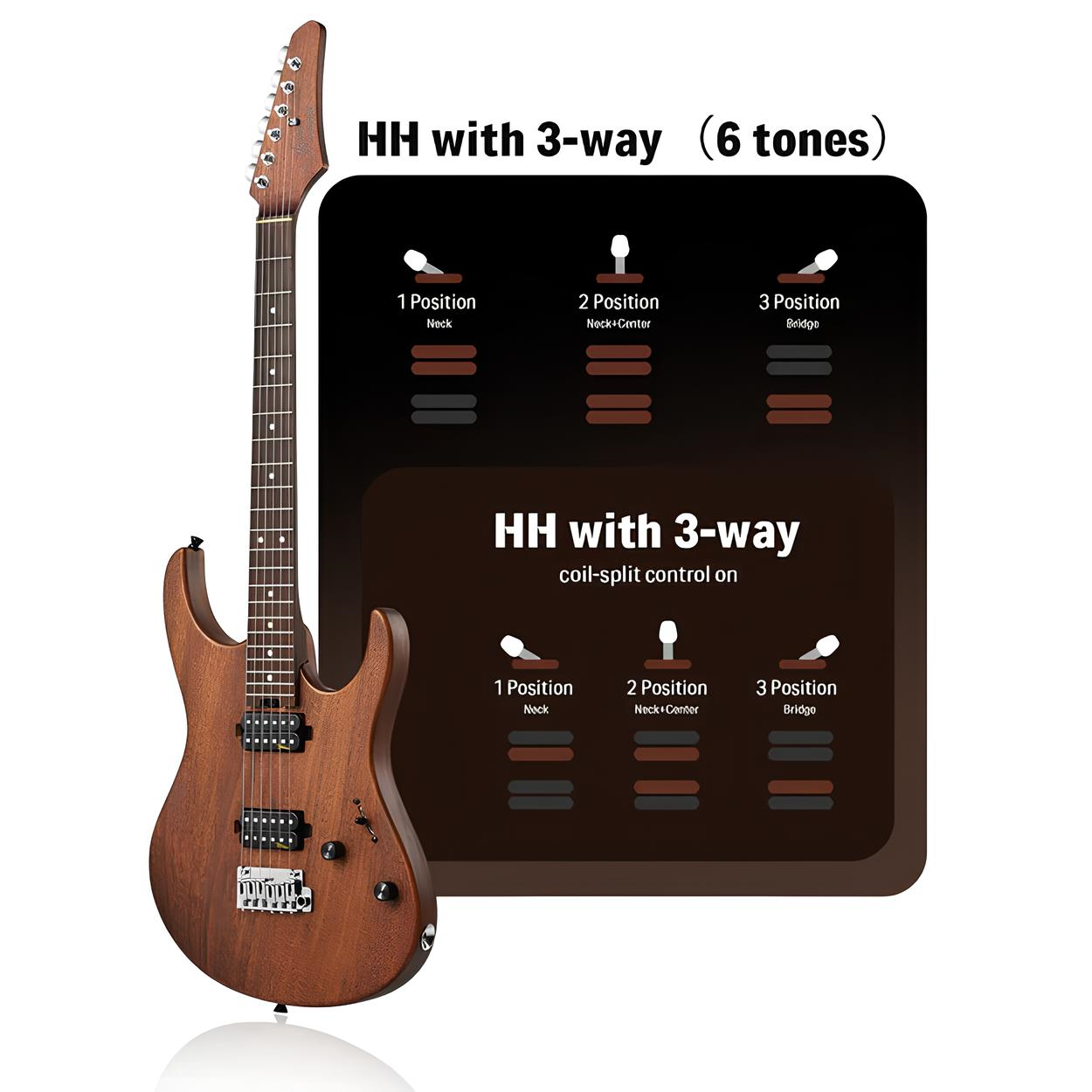 Donner DST-700 Elektro Gitar (Natural)