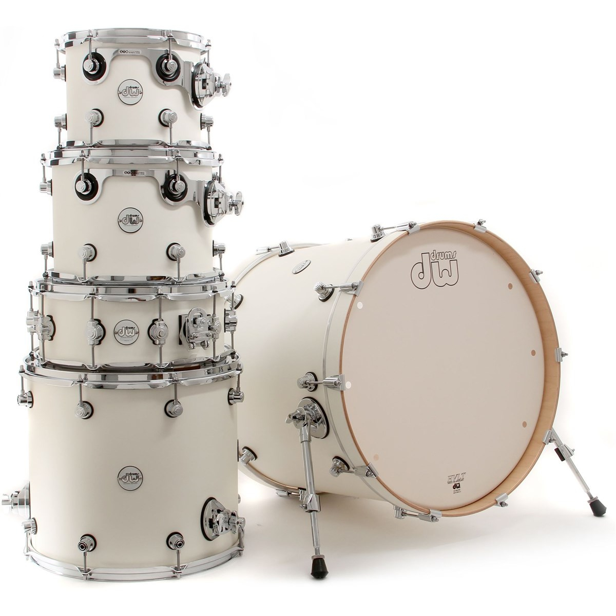 Dw Drums Design Serisi 5 Parça Akustik Davul (Gloss White)
