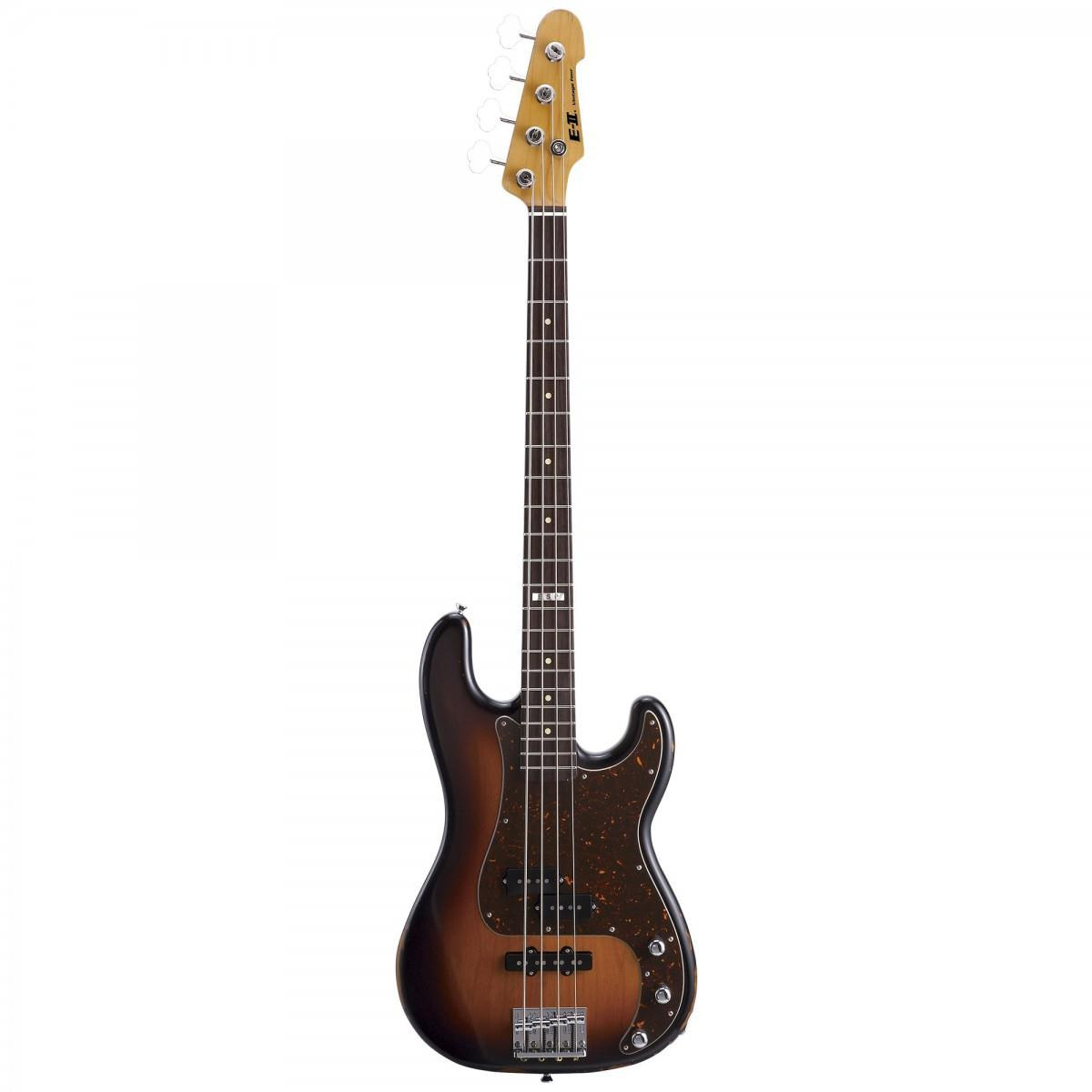 ESP  E-II Vintage-4 PJ 3 Tone Burst Bas Gitar