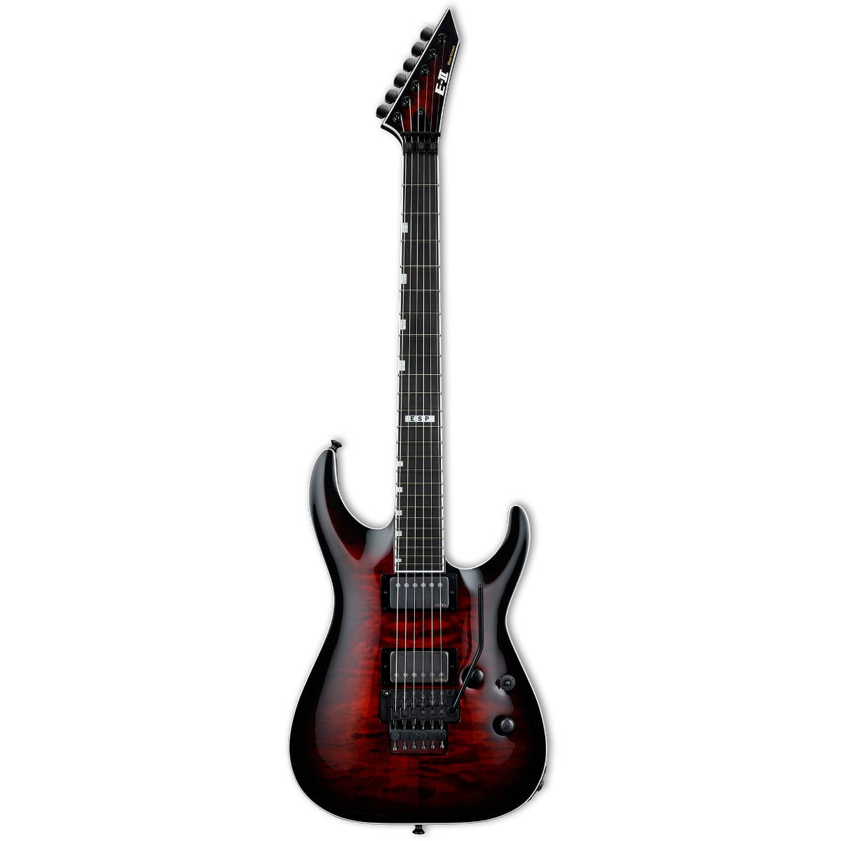 ESP E-II Horizon FR-II EMG See Thru Black Cherry Sunburst Elektro Gitar