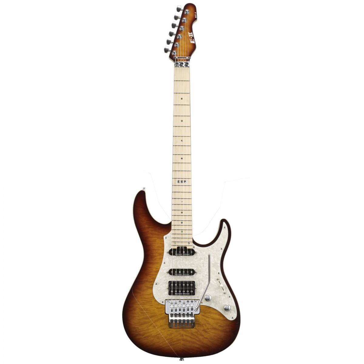 ESP E-II ST-1 QM Tea Sunburst Elektro Gitar