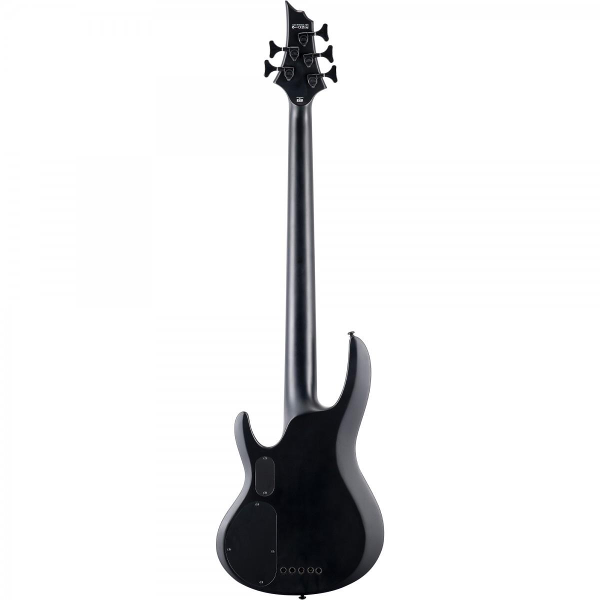 ESP LTD B-5 Ebony Burl Poplar Charcoal Burst Satin 5 Telli Bas Gitar
